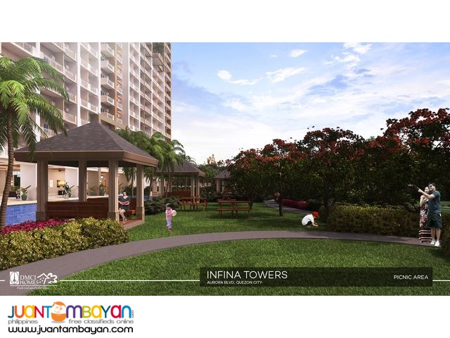 2BR 48.5 sqmeters Condo near LRT Anonas Station in Quezon City