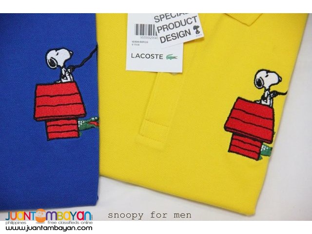 AUTHENTIC LACOSTE PEANUTS SNOOPY - LACOSTE SNOOPY POLO SHIRT