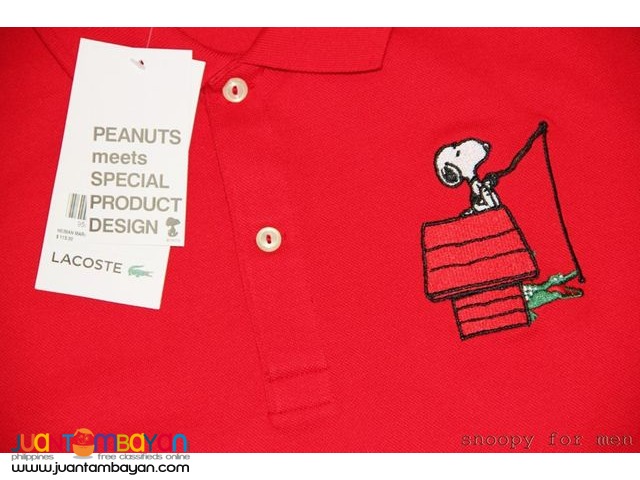 AUTHENTIC LACOSTE PEANUTS SNOOPY - LACOSTE SNOOPY POLO SHIRT