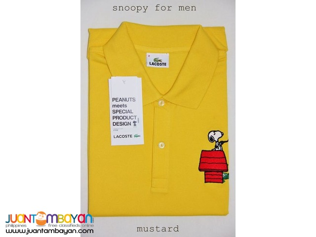 AUTHENTIC LACOSTE PEANUTS SNOOPY - LACOSTE SNOOPY POLO SHIRT