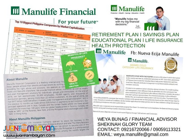 Manulife Philippines Cabanatuan Branch offer Retirement Plan