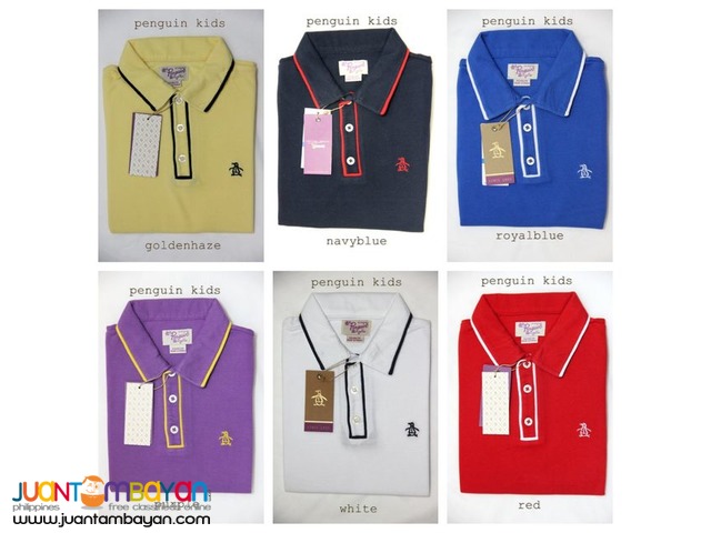 Authentic PENGUIN KIDS - PENGUIN POLO SHIRT FOR KIDS