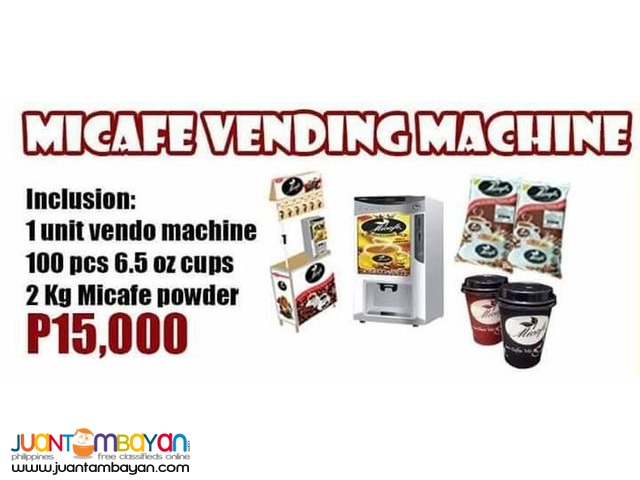 Vendo Machine Business Package For only 15,000!