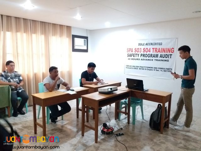 SPA Training HIRAC Training DOLE SO3 Training Safety Officer 3