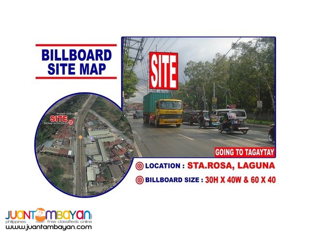 BILLBOARD SITE IN Sta.Rosa GOING TO TAGAYTAY