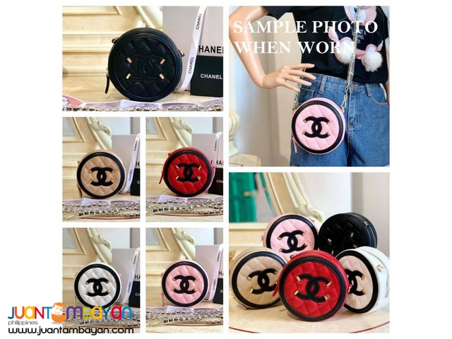 CHANEL SLING BAG - CUTE CHANEL ROUND SLING BAG WITH CODE