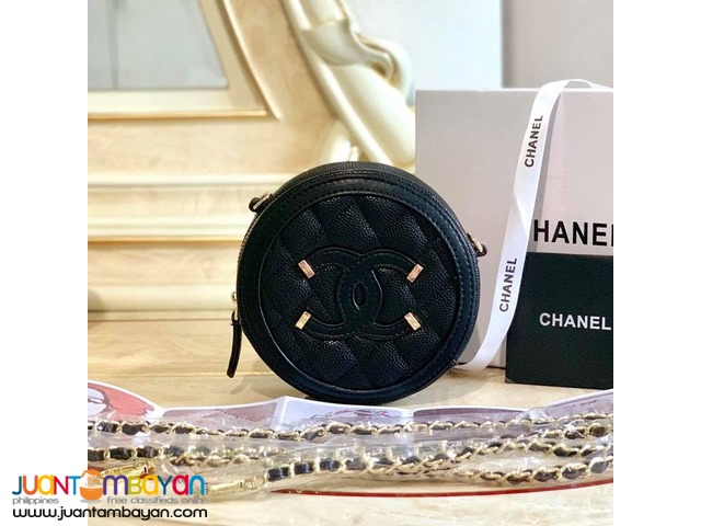 CHANEL SLING BAG - CUTE CHANEL ROUND SLING BAG WITH CODE