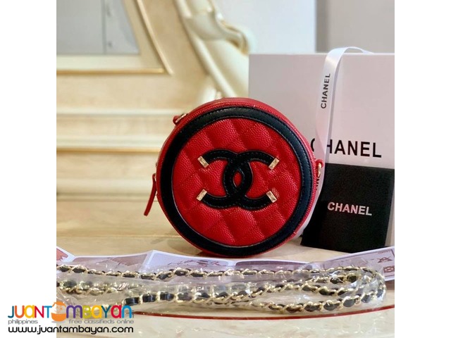 CHANEL SLING BAG - CUTE CHANEL ROUND SLING BAG WITH CODE