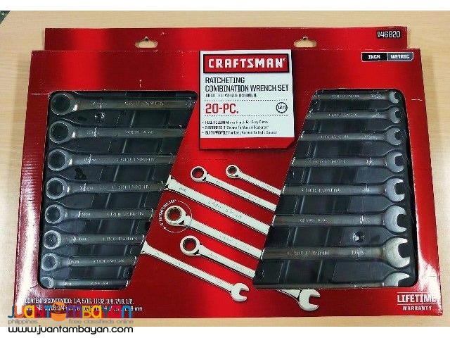 Craftsman 46820 Ratcheting Combination Wrench Set