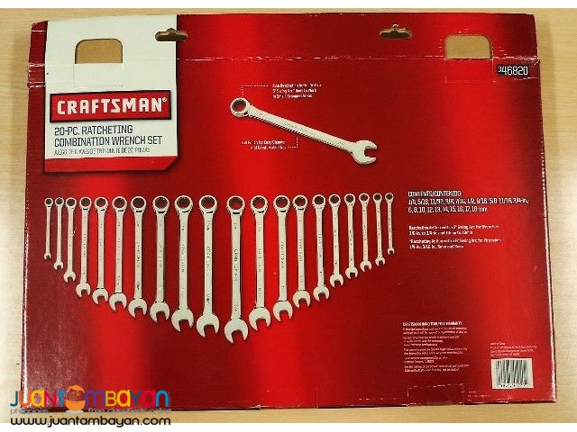 Craftsman 46820 Ratcheting Combination Wrench Set