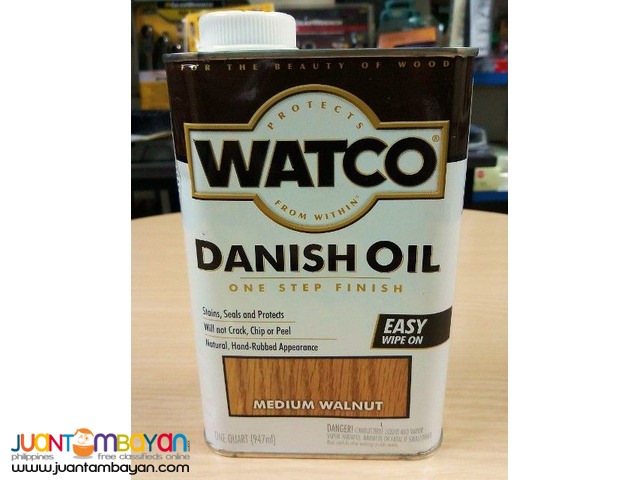 Watco A65941 Danish Oil Wood Finish, Quart, Medium Walnut