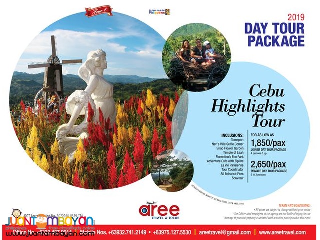 AREE TRAVEL & TOURS: 2019 CEBU DAY TOUR PACKAGES