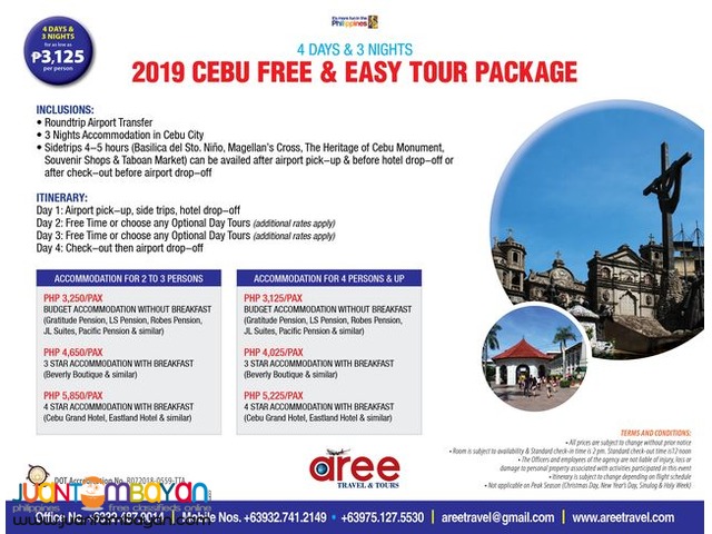 AREE TRAVEL & TOURS: 2019 CEBU DAY TOUR PACKAGES