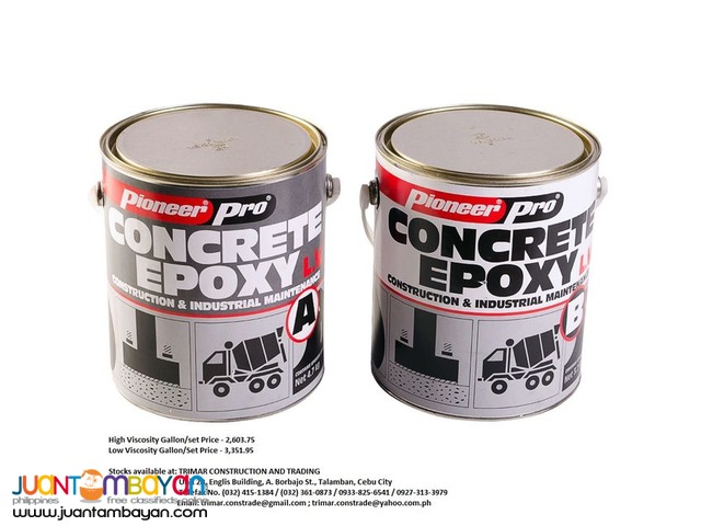 Cebu Pioneer Pro Concrete Epoxy Supplier