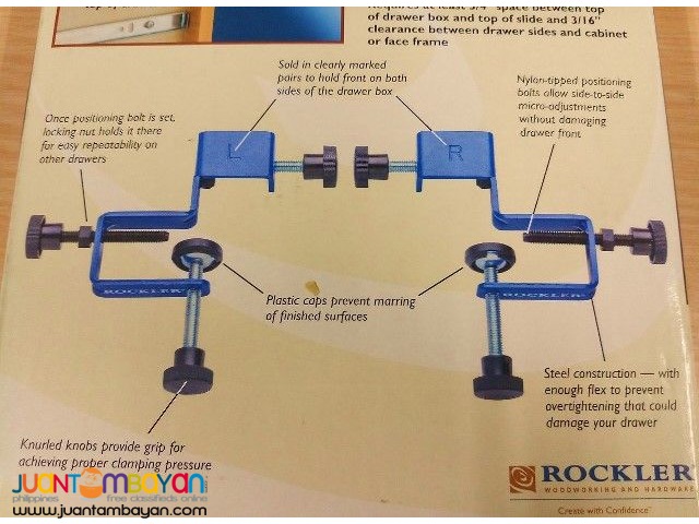 Rockler 54804 Drawer Front Installation Clamps