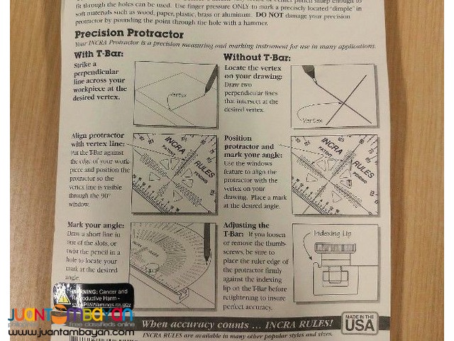 Incra PROTRAC06 6-inch Precision Marking Protractor