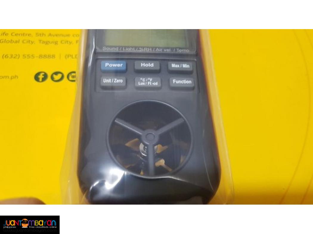 WEM Equipment, Sound Meter, Anemometer, Hygrometer, Light Meter