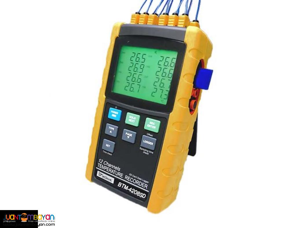 12-Channel Thermocouple Datalogger, Temperature Mapping