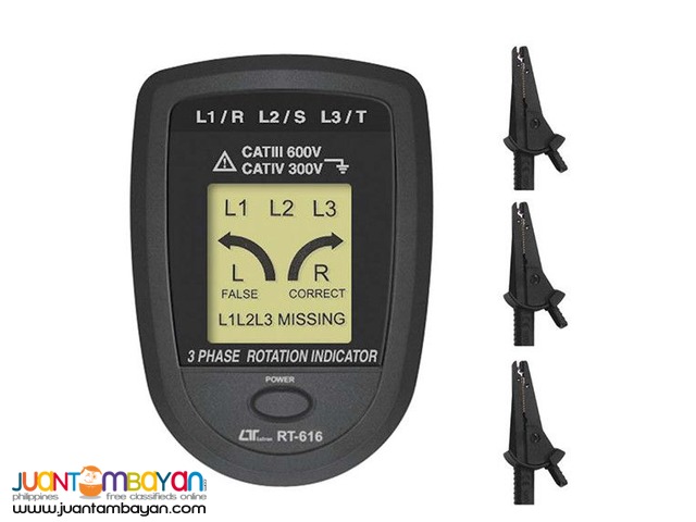 Phase Sequence Tester, Motor Rotation Tester, Phase Sequence Meter