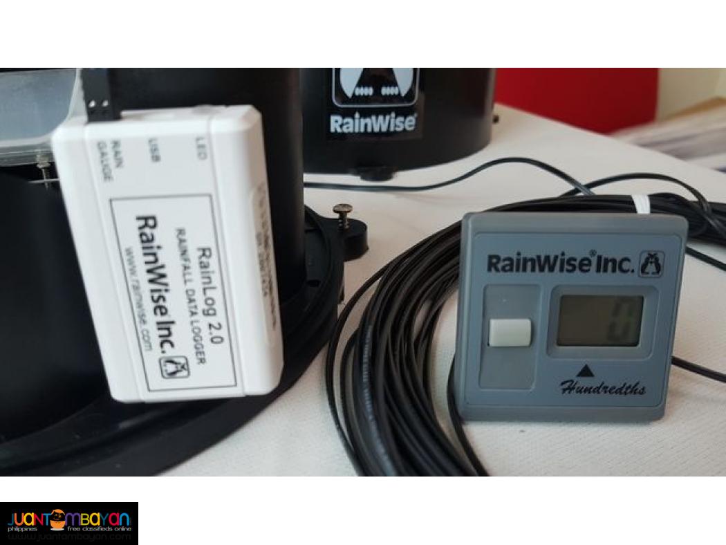 Rain Gauge, Datalogger, Recording Rain Gauge with WIRED Display