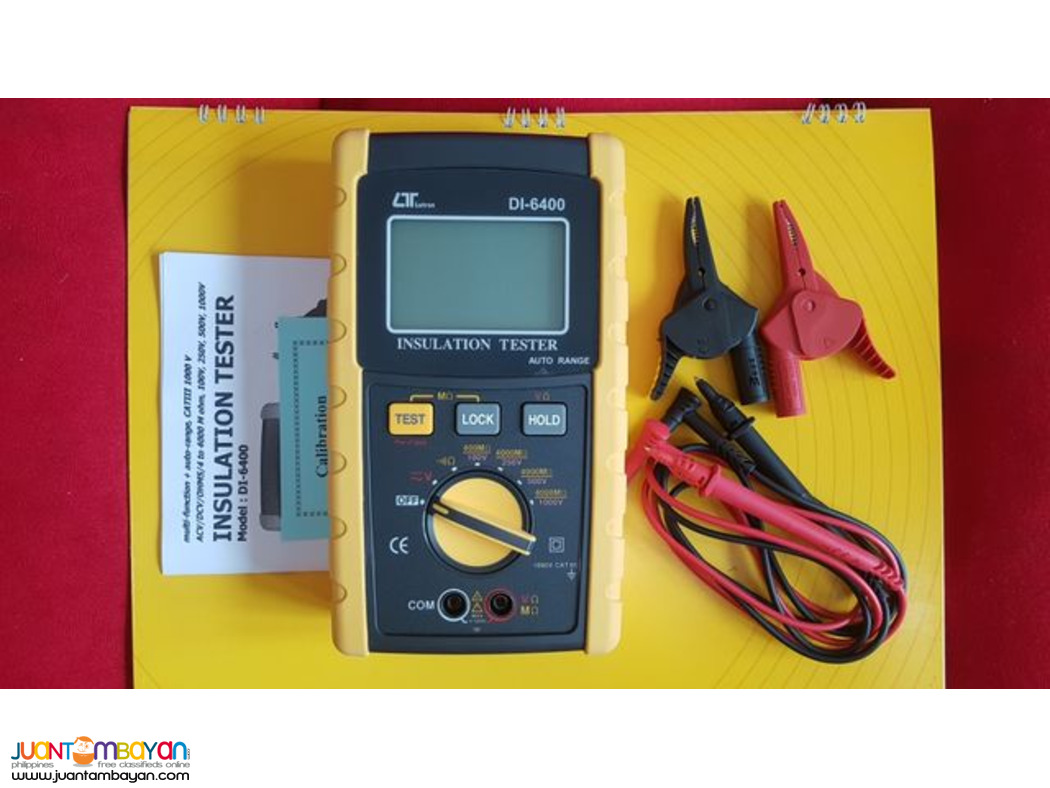 Insulation Tester, Megger, DMM, Insulation Resistance Meter