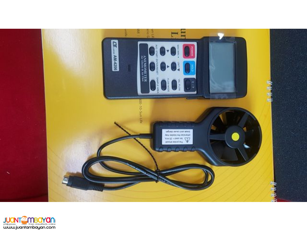 Airfow Meter, CFM Anemometer, ThermoAnemometer, Anemometer