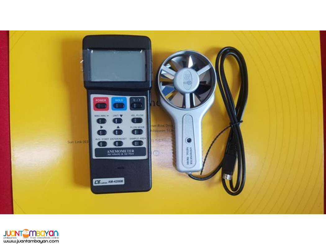 METAL Vane Anemometer, ThermoAnemometer, Air Velocity Meter