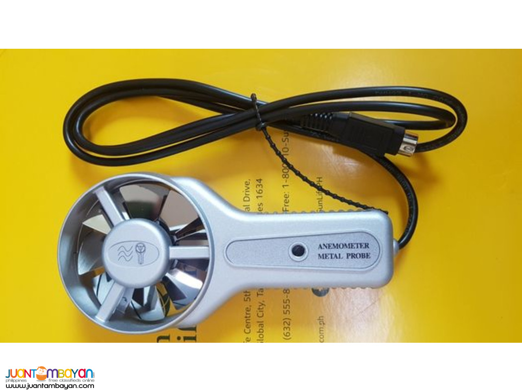 METAL Vane Anemometer, ThermoAnemometer, Air Velocity Meter