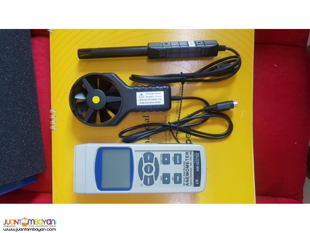 Vane Anemometer, Hygrometer, Datalogger, ThermoAnemometer