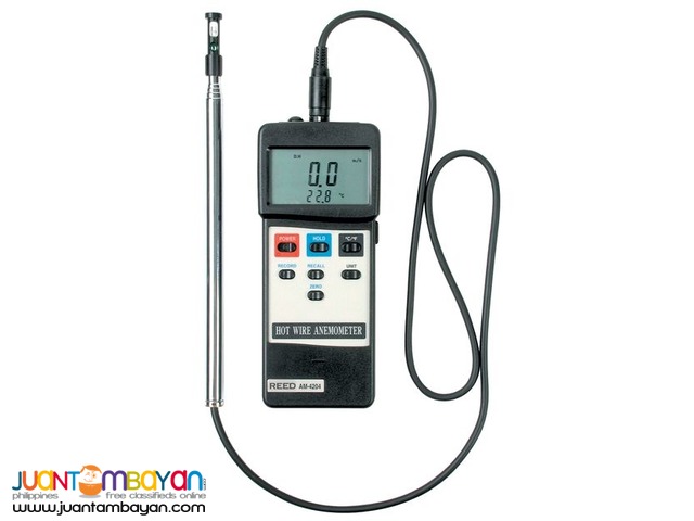 Hot Wire Anemometer, Air Velocity Meter, Lutron AM-4204