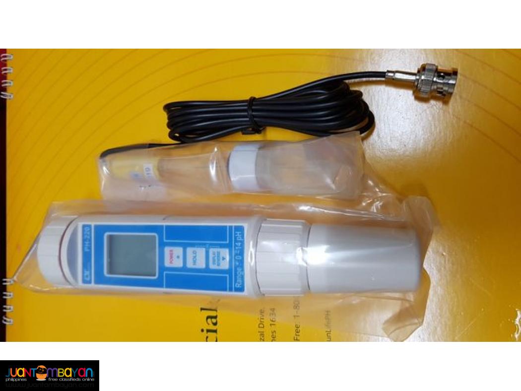 pH Meter, Digital pH Meter with pH Electrode, Lutron PH-220