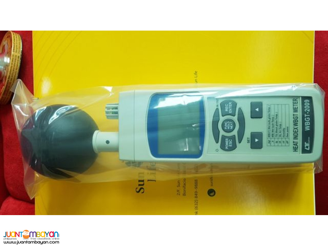 Heat Index Meter, Heat Stress Meter, WBGT Meter, Heat stress