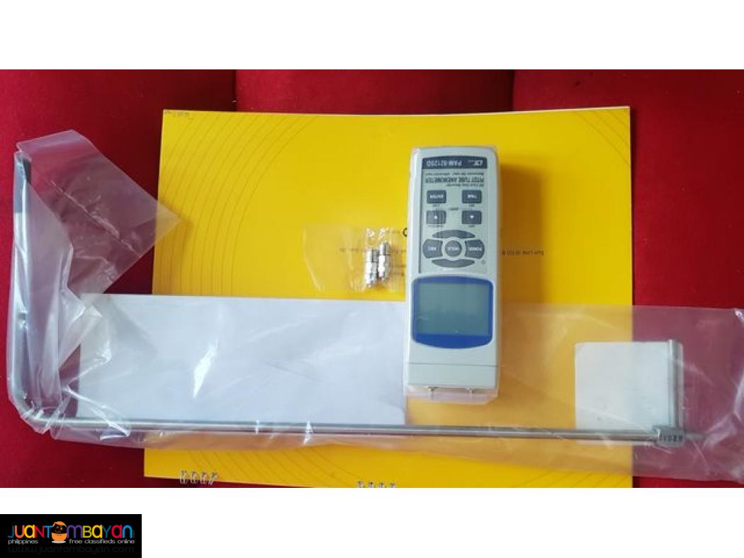 Pitot Tube, Anemometer Datalogger, Manometer, Air Velocity Meter