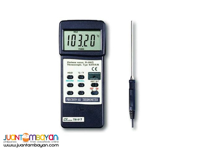 Reference Thermometer, Precision Thermometer, Lutron TM-917