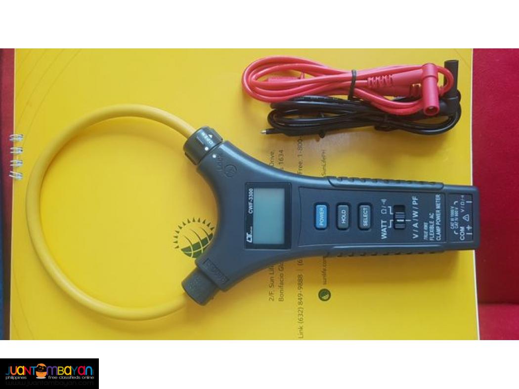 Power Meter, Clamp Meter, Flexible AC Power Clamp Meter