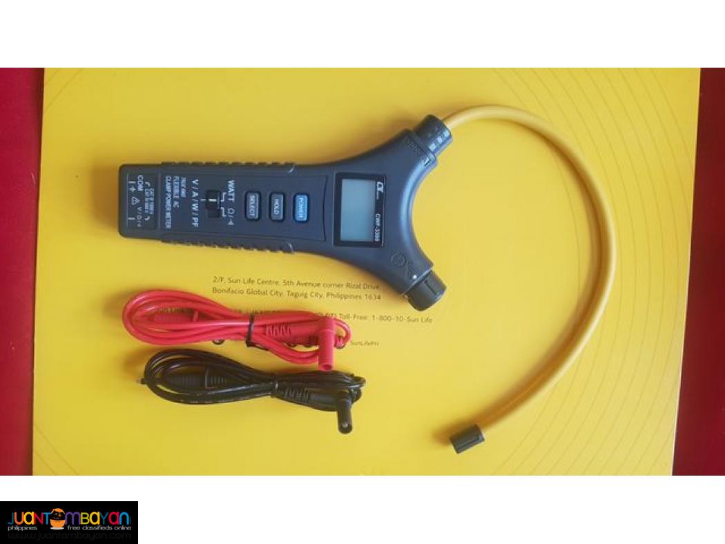 Power Meter, Clamp Meter, Flexible AC Power Clamp Meter