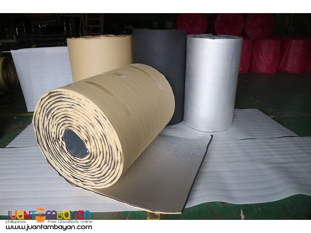 Polyolefin foam with Foil and Adhesive