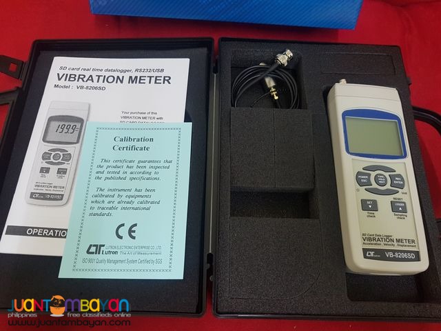 Vibration Meter, Vibrometer, Datalogger, Vibration Recorder, Lutron