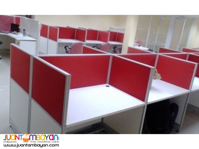 Modular Office Table With Screen Panel Custom Color and Sizes