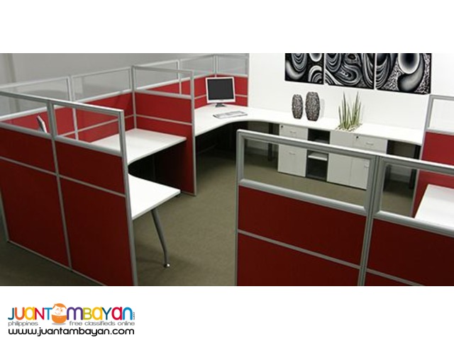 Modular Office Table With Screen Panel Custom Color and Sizes 