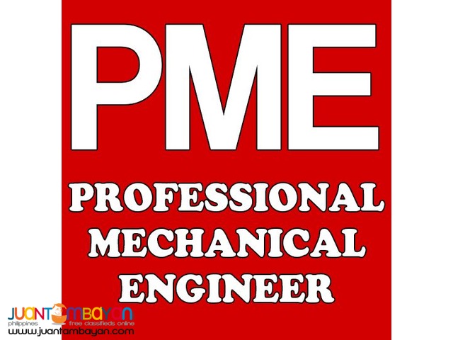 Professional Mechanical Engineer (PME) Sign and Seal, PEZA