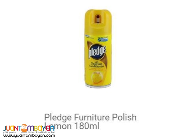 Pledge Furniture Polish Lemon 180ml