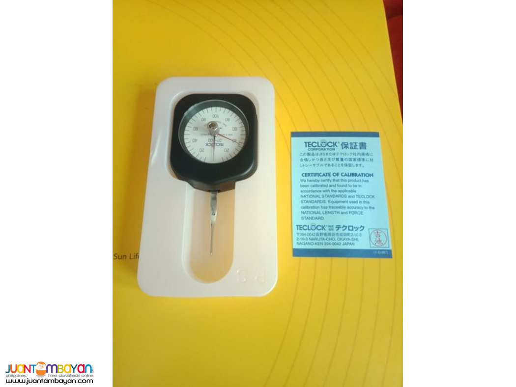 Gram Gauge, Dial Tension Gauge, Gram Dial, Teclock, Japan