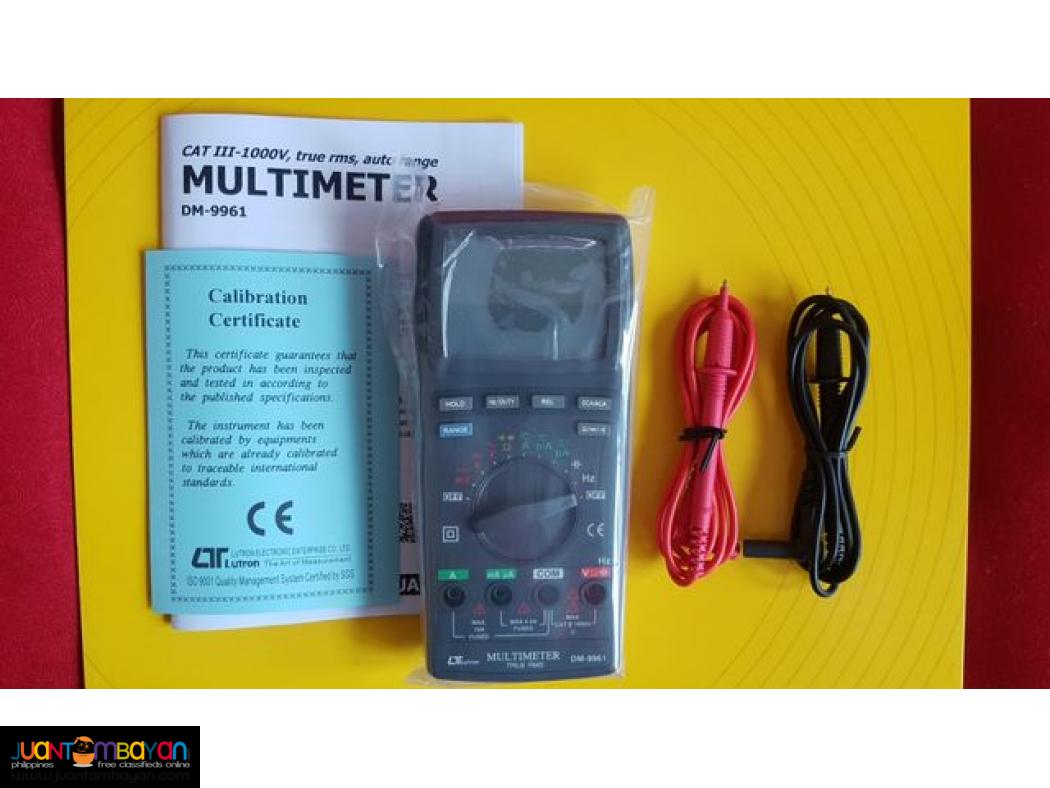 Multimeter, True RMS, True-RMS DMM, DMM, Digital Multimeter