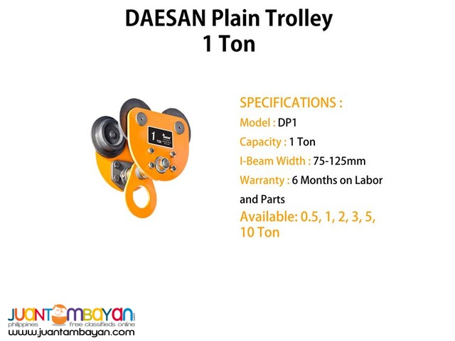 Plain Trolley 1 Ton (Made in Korea)