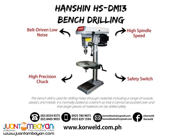 Bench Drilling Machine 1-13mm/16 Stages