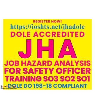 SO3 Training Safety Officer 3 Training jHA DOLE SO2 SO1 Training