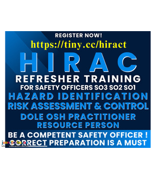 Refresher HIRAC Training for Safety Officers SO3 SO2 SO1