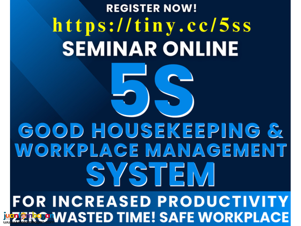 5S Workplace Management System 5S Good Houskeeping Seminar