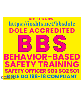 BBS Training safety Officer Training Behavior Based Safety DOLE